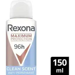 Jumbo Rexona Deo Spray Max Pro Clean Scent 150 ML aanbieding