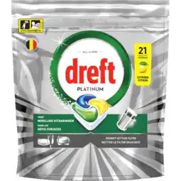 Jumbo Dreft Platinum Citroen Vaatwascapsules 21 X aanbieding