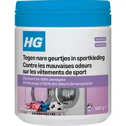 Jumbo HG Textiel Wasmiddeltoevoeging tegen Nare Geurtjes in Sportkleding 500 g aanbieding