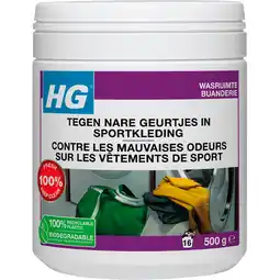 Jumbo HG Textiel Wasmiddeltoevoeging tegen Nare Geurtjes in Sportkleding 500 g aanbieding