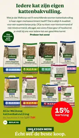 Welkoop Alle Welkoop kattenbakvulling aanbieding