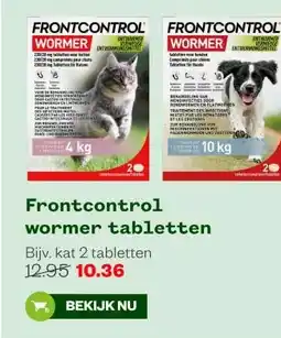 Welkoop Frontcontrol wormer tabletten aanbieding