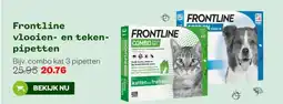 Welkoop Frontline vlooien- en teken- pipetten aanbieding
