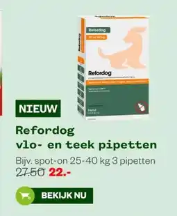 Welkoop Refordog vlo- en teek pipetten aanbieding