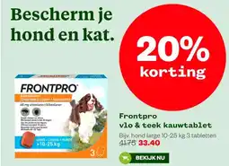 Welkoop Frontpro vlo & teek kauwtablet aanbieding