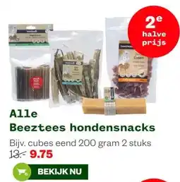 Welkoop Alle Beeztees hondensnacks aanbieding