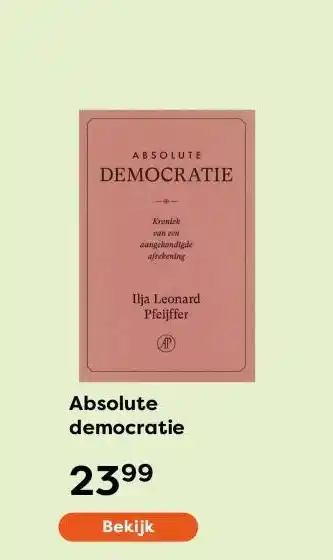 The Read Shop Absolute democratie aanbieding