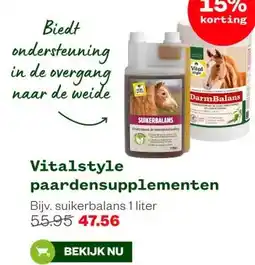 Welkoop Vitalstyle paardensupplementen aanbieding