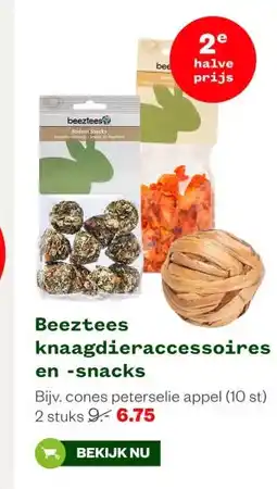 Welkoop Beeztees knaagdieraccessoires en -snacks aanbieding