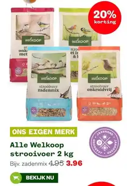 Welkoop Alle Welkoop strooivoer 2 kg aanbieding