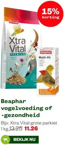 Welkoop Beaphar vogelvoeding of -gezondheid aanbieding