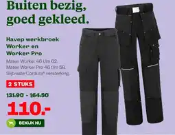 Welkoop Havep werkbroek Worker en Worker aanbieding