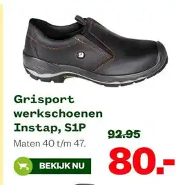 Welkoop Grisport werkschoenen Instap, S1P aanbieding