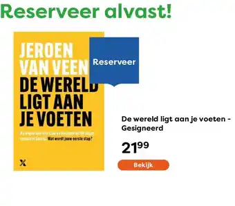 The Read Shop De wereld ligt aan je voeten - Gesigneerd aanbieding