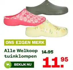 Welkoop Alle Welkoop tuinklompen aanbieding