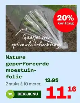 Welkoop Nature geperforeerde moestuin- folie aanbieding