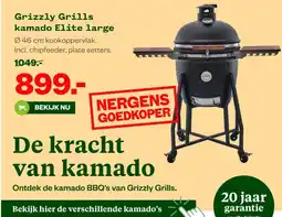 Welkoop Grizzly Grills kamado Elite large aanbieding