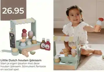 Prenatal Little Dutch houten ijskraam aanbieding