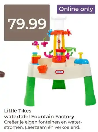 Prenatal Little Tikes watertafel Fountain Factory aanbieding