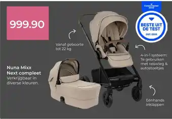 Prenatal Nuna Mixx Next compleet aanbieding