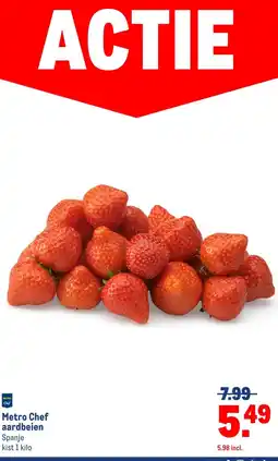 Makro Metro Chef aardbeien aanbieding