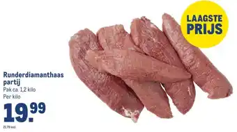 Makro Runderdiamanthaas partij aanbieding