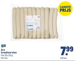 Makro Aro braadworsten aanbieding