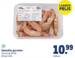 Makro Gekookte garnalen aanbieding