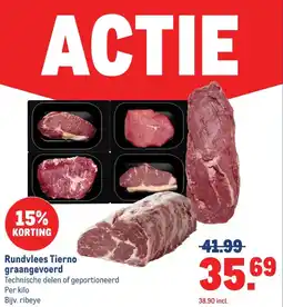 Makro Rundvlees Tierno graangevoerd aanbieding