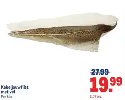 Makro Kabeljauwfilet met vel aanbieding