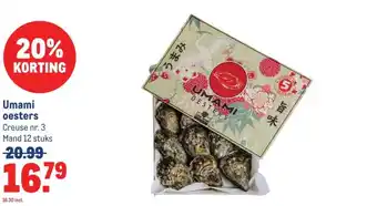 Makro Umami oesters aanbieding