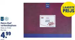 Makro Metro Chef varkenskophaas aanbieding