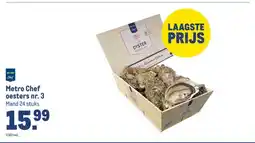 Makro Metro Chef oesters nr. 3 aanbieding