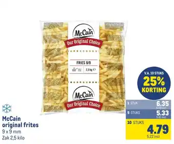 Makro McCain original frites aanbieding