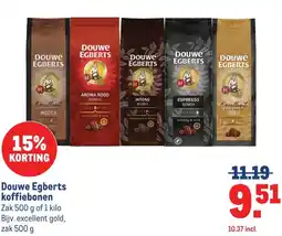 Makro Douwe Egberts koffiebonen aanbieding