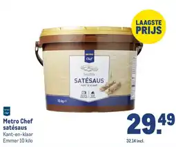 Makro Metro Chef satésaus aanbieding