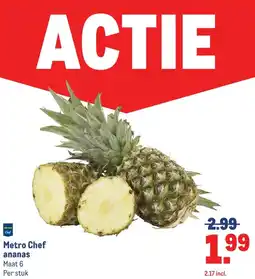 Makro Metro Chef ananas aanbieding
