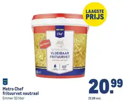 Makro Metro Chef frituurvet neutraal aanbieding