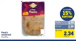 Makro Patak's naanbrood aanbieding