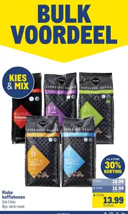 Makro Rioba koffiebonen Zak aanbieding