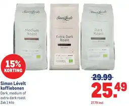 Makro Simon Lévelt koffiebonen aanbieding