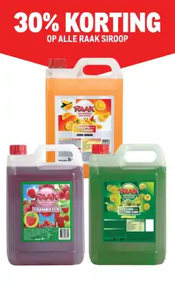 Makro OP ALLE RAAK SIROOP aanbieding