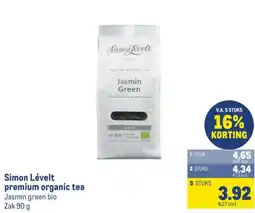 Makro Simon Lévelt premium organic tea aanbieding