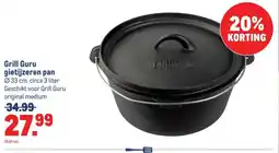 Makro Grill Guru gietijzeren pan aanbieding