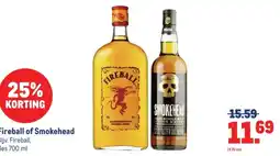 Makro Fireball of Smokehead aanbieding