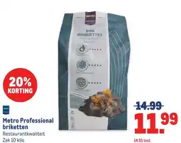 Makro Metro Professional briketten aanbieding