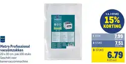 Makro Metro Professional vacuümzakken aanbieding