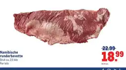 Makro Namibische runderbavette aanbieding