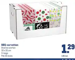 Makro BBQ-servetten aanbieding