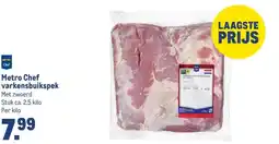 Makro Metro Chef varkensbuikspek aanbieding